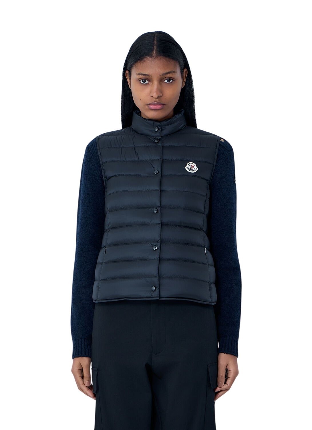 Moncler Blue Velvet Down Caille Jacket Moncler