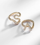 Sophie Bille Brahe Ensemble 18kt gold ring with diamonds