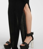 Rick Owens Caped wool maxi dress