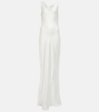 Norma Kamali Maria satin gown