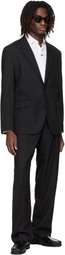 Hugo Black Two-Piece Modern-Fit Stretch Twill Suit