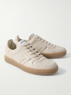 TOM FORD - Logo-Appliquéd Leather Sneakers - Neutrals