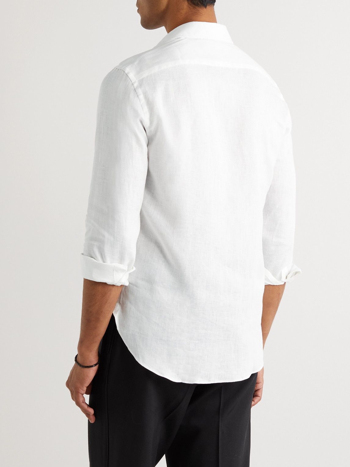 MP Massimo Piombo - Linen Shirt - White