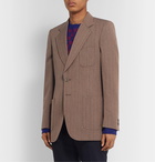 Gucci - Brown Slim-Fit Striped Herringbone Wool-Blend Blazer - Brown