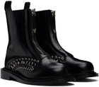 Toga Virilis Black Leather Boots