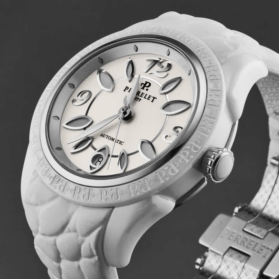Perrelet First Class Ceramic White Dial Ladies Watch A2041/1