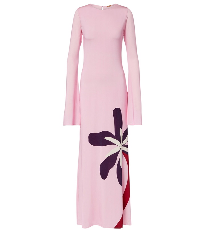 Photo: Cala de la Cruz Amay floral jersey maxi dress