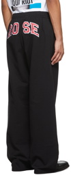 Martine Rose Black Logo Wide-Leg Lounge Pants