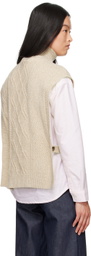 A.P.C. Beige Cameron Vest