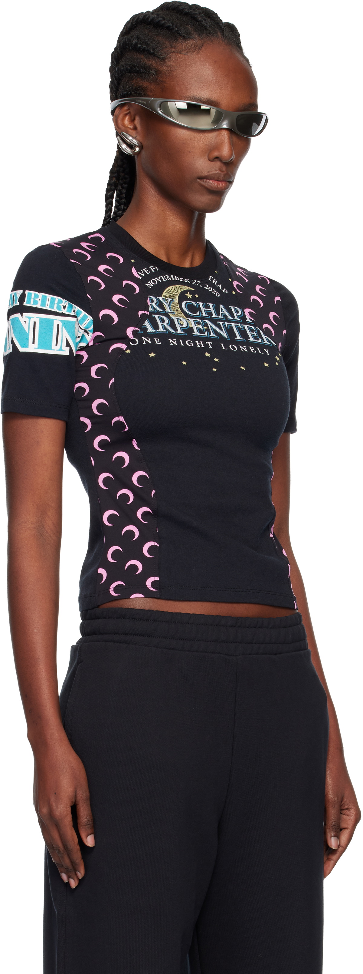 Marine Serre Regenerated Graphic Jersey Baby Fit T-shirt
