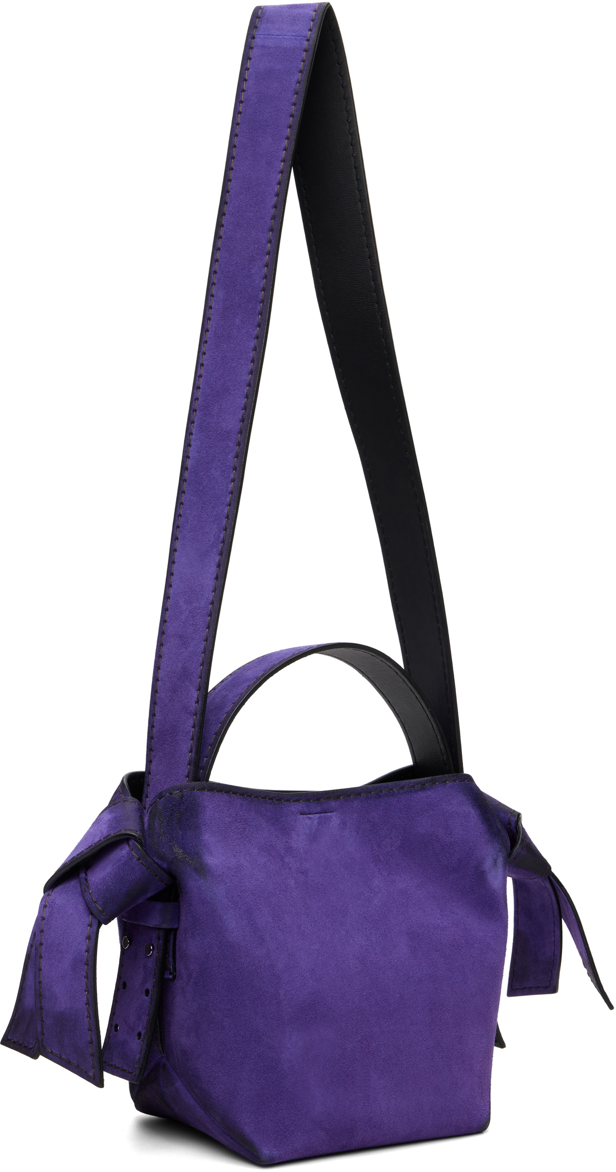 Acne Studios Purple Musubi Mini Suede Crossbody Bag