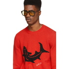 Gucci Red Shark Sweater