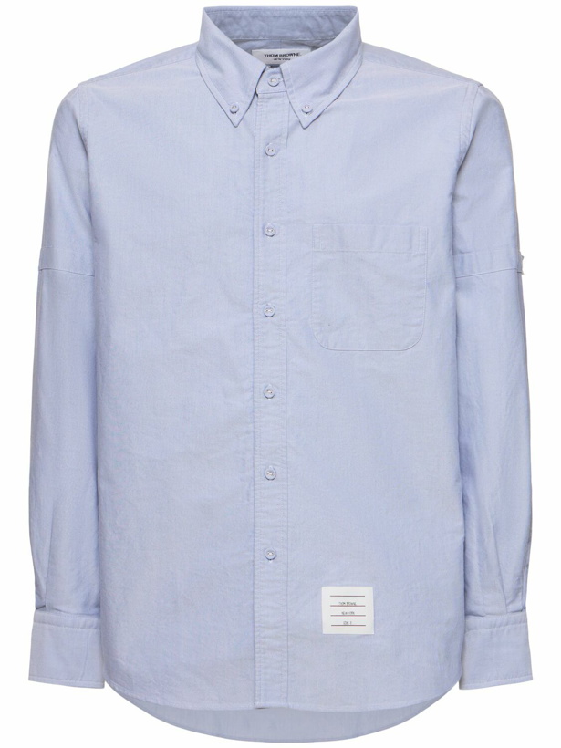 Photo: THOM BROWNE Straight Fit Button Down Shirt