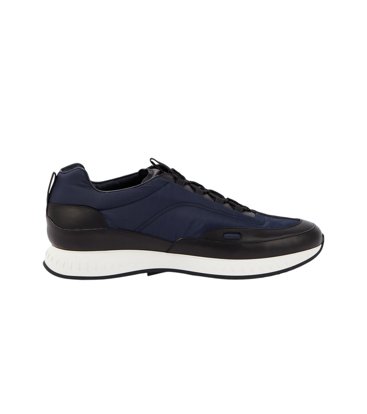 Photo: John Lobb Leather-trimmed slip-on sneakers
