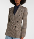Max Mara Houndstooth double-breasted blazer