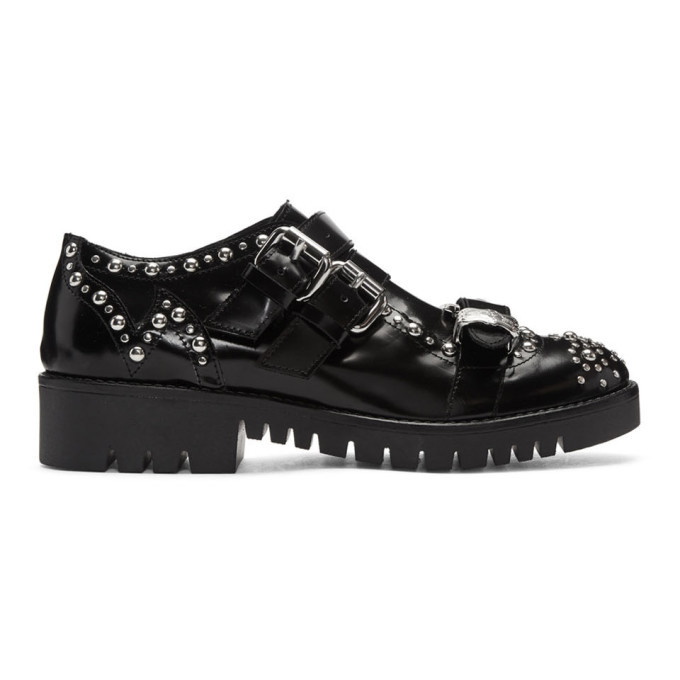 McQ Alexander McQueen Black Studded Ellis Brogues McQ Alexander