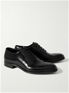 Dunhill - Glossed-Leather Oxford Shoes - Black