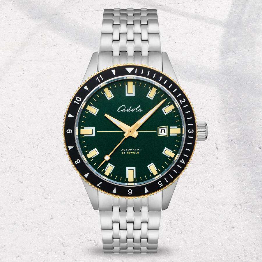 Cadola Tahiti Automatic Green Dial Mens Watch CD-1006-66 Cadola