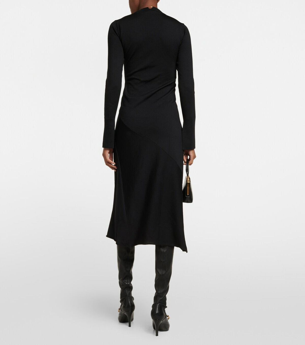 Jil Sander - V-neck virgin wool midi dress Jil Sander