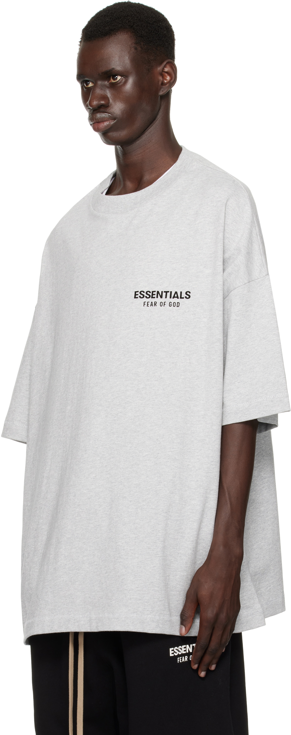 Fear of God ESSENTIALS Gray Jersey Crewneck T-shirt Fear Of