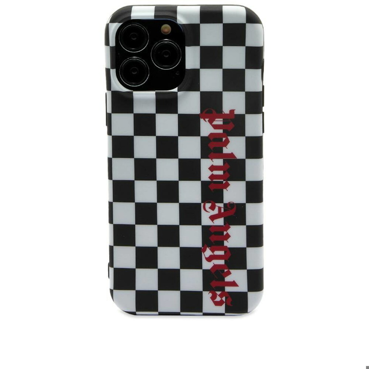Photo: Palm Angels Checked Logo iPhone 13 Pro Max Case