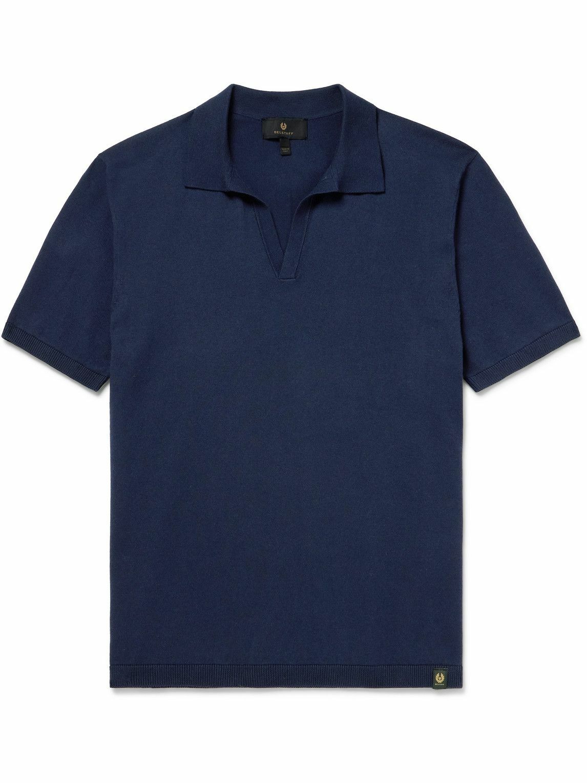 Belstaff - Coast Open-Collar Cotton Polo Shirt - Blue