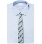 Turnbull & Asser - 8.5cm Striped Cotton and Silk-Blend Tie - Blue