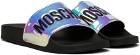 Moschino Multicolor Logo Pool Slides