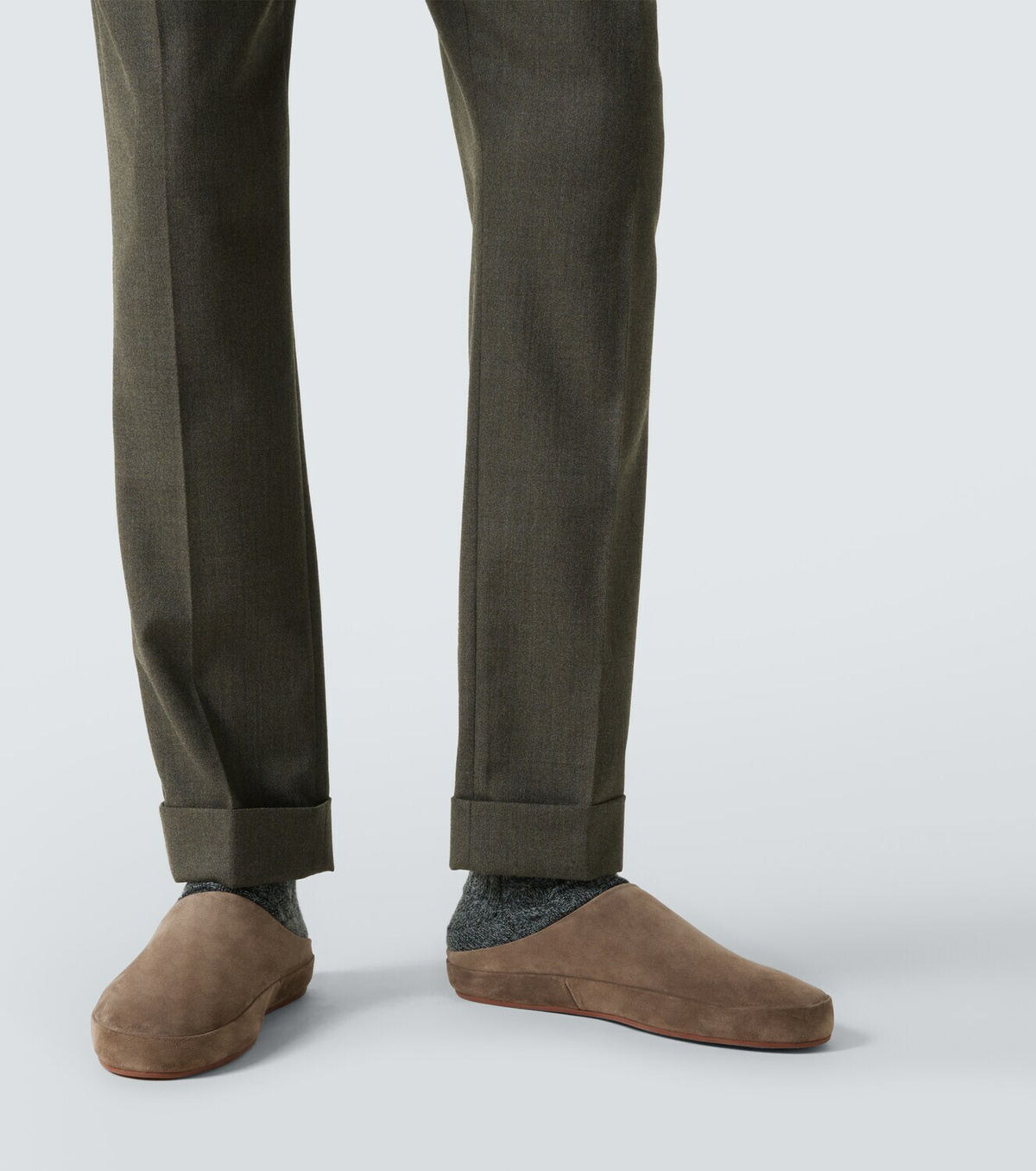 Loro Piana Stafford virgin wool straight pants