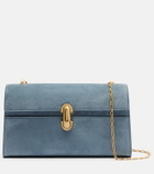 Savette Symmetry Chain Mini suede crossbody bag