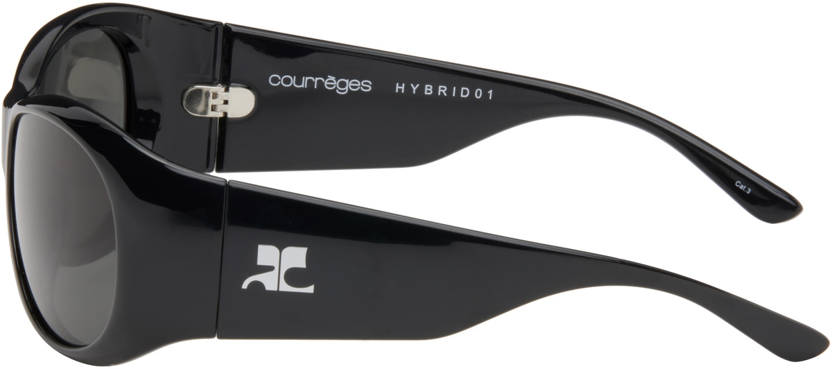 Courrèges Black Hybrid 01 Sunglasses