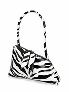 THE ATTICO - Sunrise Zebra Print Leather Shoulder Bag