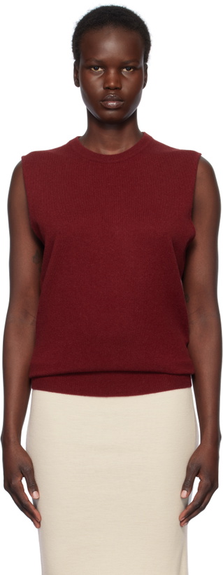 Photo: Jil Sander Red Cashmere Vest