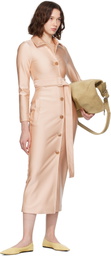 MARIE ADAM-LEENAERDT Beige Fitted Trench Coat