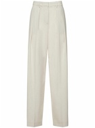THEORY - Pleated Wide Leg Stretch Wool Pants