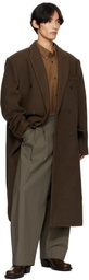 LE17SEPTEMBRE Brown Double-Breasted Long Coat