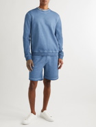 Mr P. - Cold-Dyed Organic Cotton-Jersey Sweatshirt - Blue