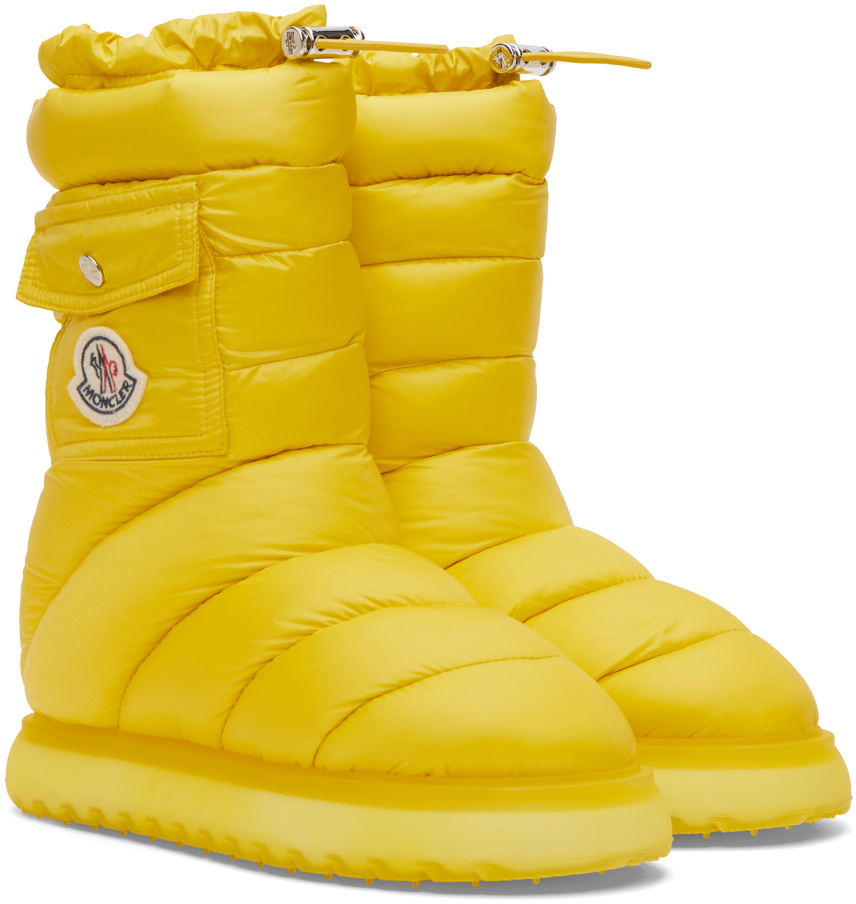 Moncler Yellow Gaia Pocket Down Boots Moncler