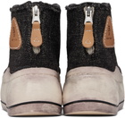 R13 Gray Kurt High Top Sneakers