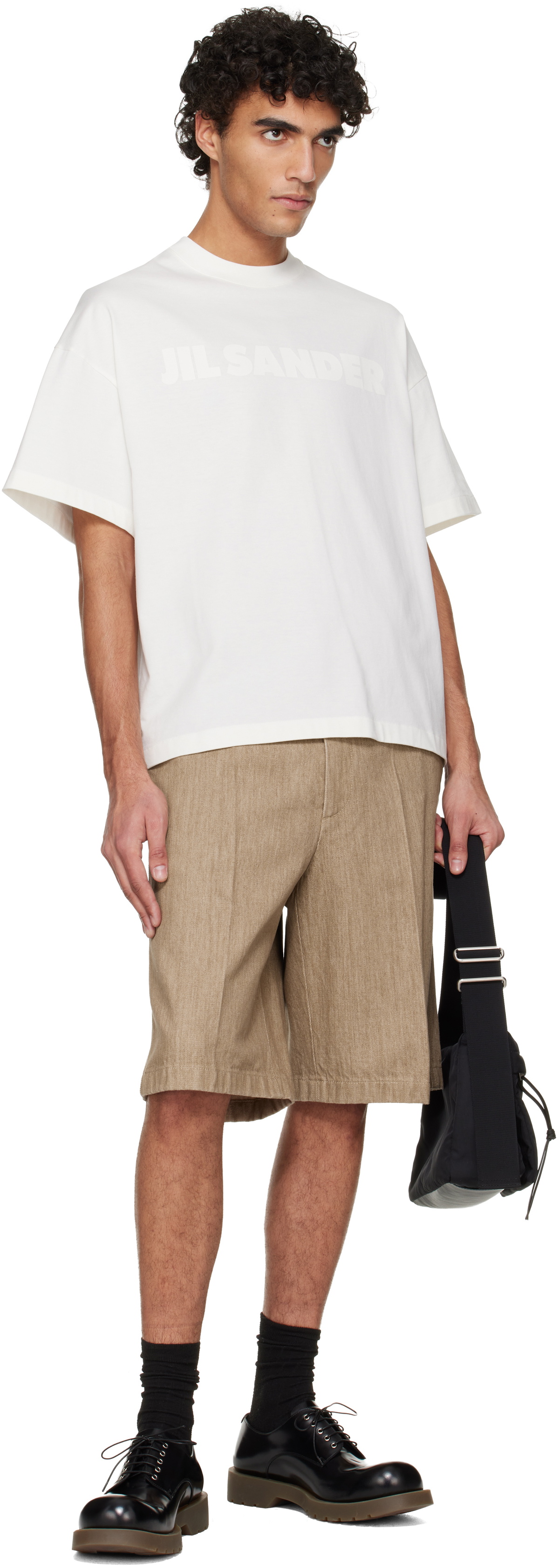 Jil Sander Beige Lightweight Denim Shorts
