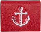 Thom Browne Red Anchor Double Card Holder