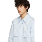Sies Marjan Blue and White Striped Torres Shirt