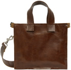 Camiel Fortgens Brown Small Zip Shopper Bag
