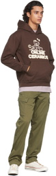 Online Ceramics Brown Bear Logo Hoodie