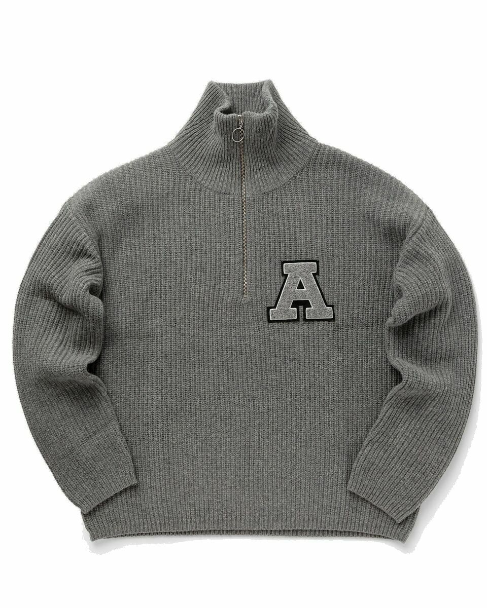 Photo: Axel Arigato Team Halfzip Sweater Grey - Mens - Pullovers