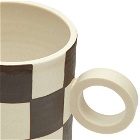 Mellow Ceramics Totem Mug in Painted Checkers