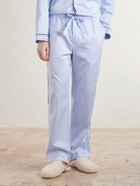 TEKLA - Bellhop Cotton-Satin Pyjama Set - Blue