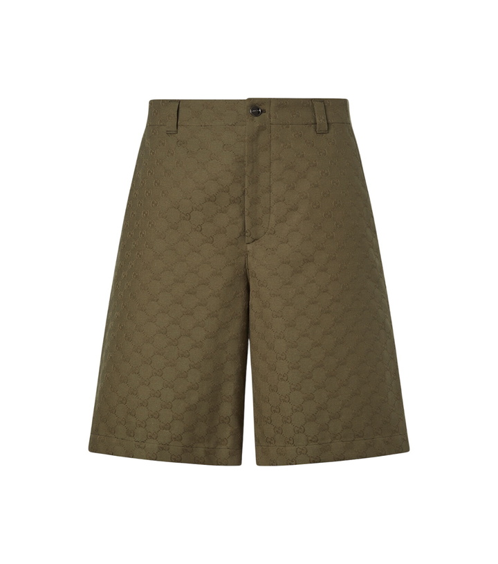 Photo: Gucci GG cotton-blend Bermuda shorts