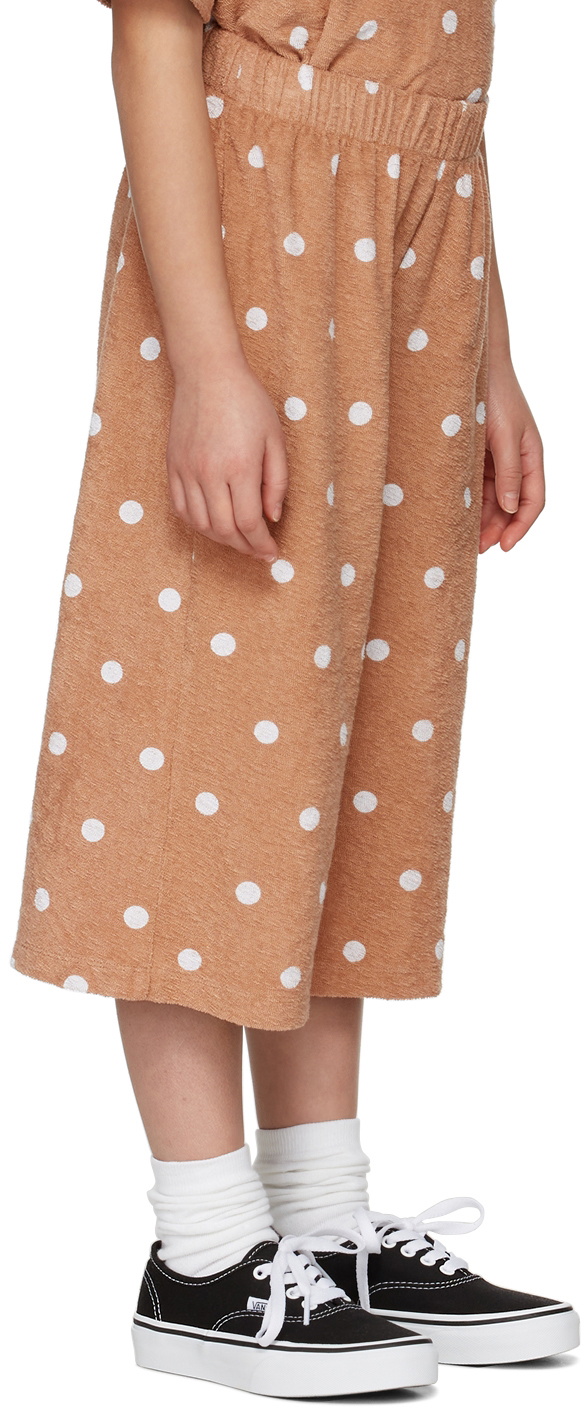 Wynken Kids Tan Terry Wide Lounge Pants