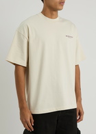 Mki Miyuki Zoku Logo-print Cotton T-shirt Cream